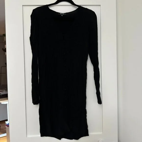 Madewell Heather Long Sleeve Button Front Dress size Small - Picture 2 of 4